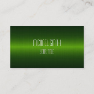 Professional Elegant Modern Dark Green Business Card