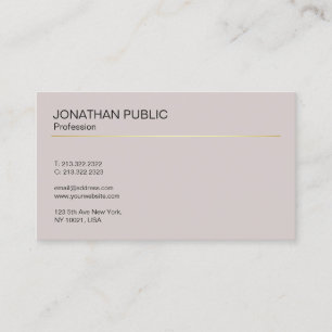 Professional Elegant Modern Design Minimalistic Business Card
