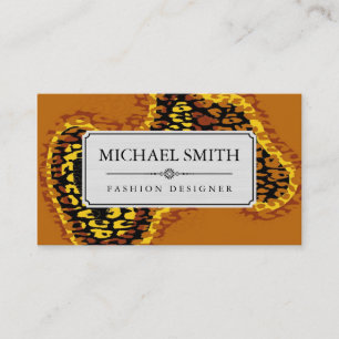 Professional Elegant Modern Leopard Skin #15 Business Card