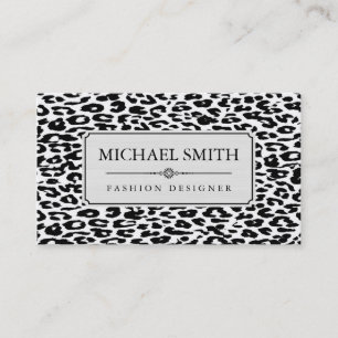 Professional Elegant Modern Leopard Skin #25 Business Card