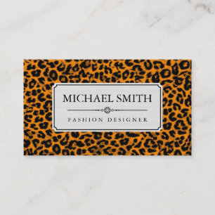 Professional Elegant Modern Leopard Skin #30 Business Card
