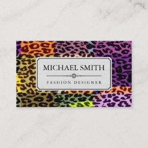 Professional Elegant Modern Leopard Skin #40 Business Card