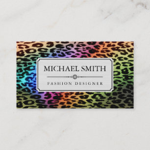 Professional Elegant Modern Leopard Skin #50 Business Card