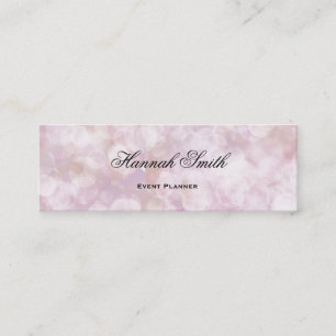 Professional elegant modern luxury glitter mini bu business card