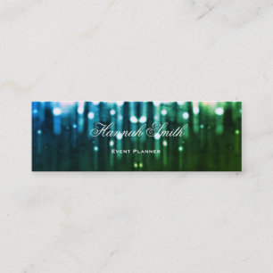 Professional elegant modern luxury glitter mini business card