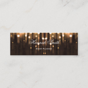 Professional elegant modern luxury glitter mini business card