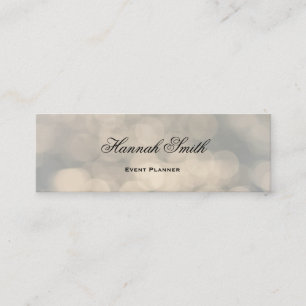 Professional elegant modern luxury glitter mini business card