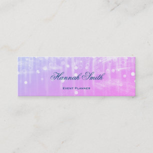 Professional elegant modern luxury glitter mini business card