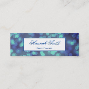 Professional elegant modern luxury glitter mini business card
