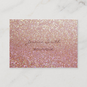 Professional elegant modern luxury glittery business card