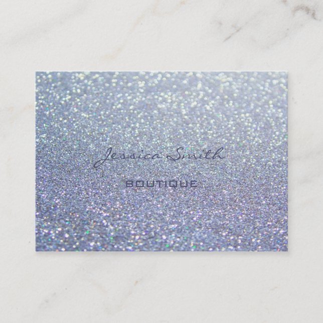 Professional elegant modern luxury glittery business card (Front)