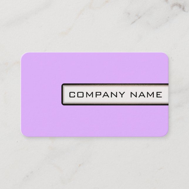 Professional Elegant Modern Mauve Minimalist Business Card (Front)
