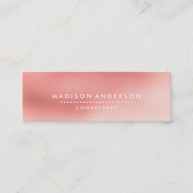 Professional Elegant Modern Mini Business Card (Front)