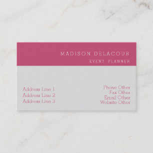 Professional Elegant Modern Minimal Orange Badge Business Card