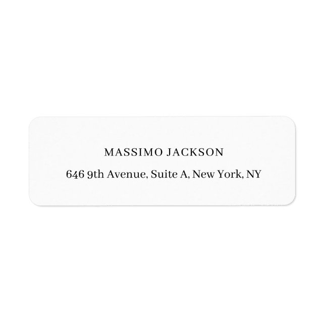 Professional elegant modern minimalist add name (Front)