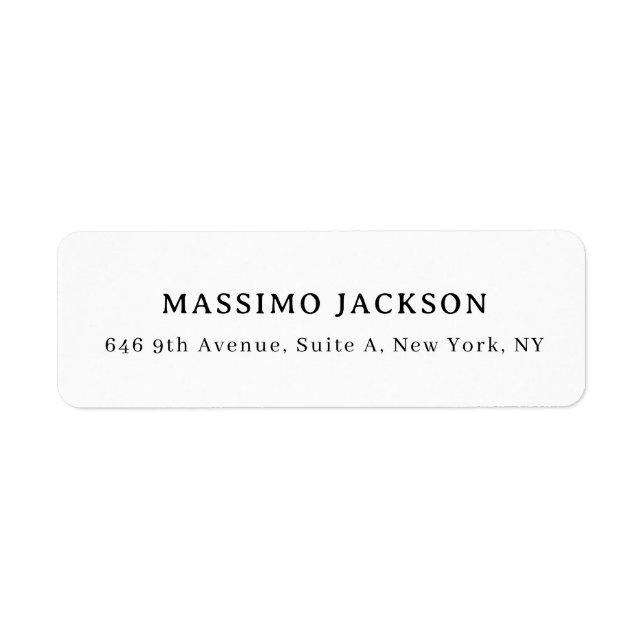 Professional elegant modern minimalist add name (Front)
