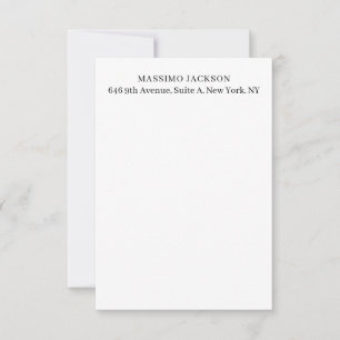 Professional elegant modern minimalist add name RSVP card