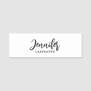 Professional elegant modern minimalist add name tag