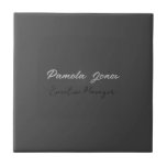 Professional elegant modern minimalist add name tile<br><div class="desc">A perfect design that will work in business or in your private life. A simple,  minimalist,  perfect look. Just for you.</div>