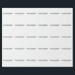 Professional elegant modern minimalist add name wrapping paper<br><div class="desc">A perfect design that will work in business or in your private life. A simple,  minimalist,  perfect look. Just for you.</div>