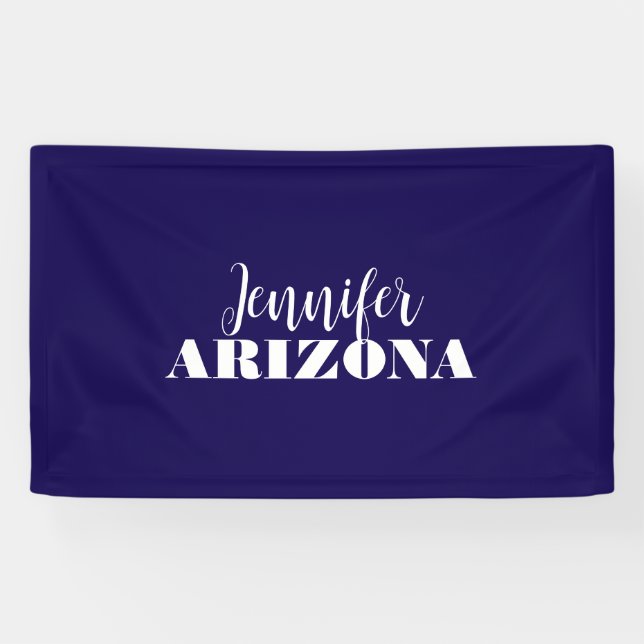 Professional elegant modern minimalist dark blue banner (Horizontal)