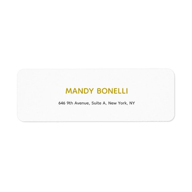 Professional elegant modern minimalist gold colour (Front)