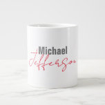 Professional elegant modern minimalist name large coffee mug<br><div class="desc">A perfect design that will work in business or in your private life. A simple,  minimalist,  perfect look. Just for you.</div>