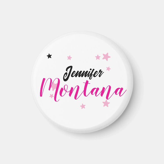 Professional elegant modern minimalist name magnet (Front)