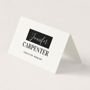 Professional elegant modern minimalist plain business card