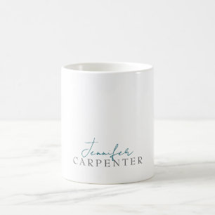 Professional elegant modern minimalist plain coffee mug