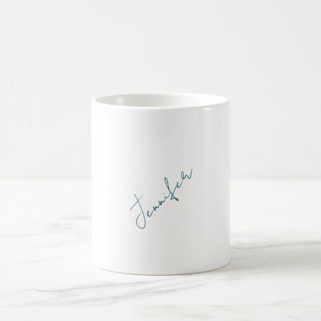 Professional elegant modern minimalist plain coffee mug (Center)