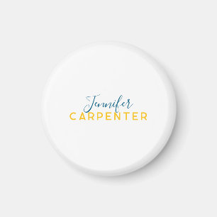 Professional elegant modern minimalist plain magnet
