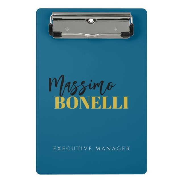Professional elegant modern minimalist plain mini clipboard (Front)