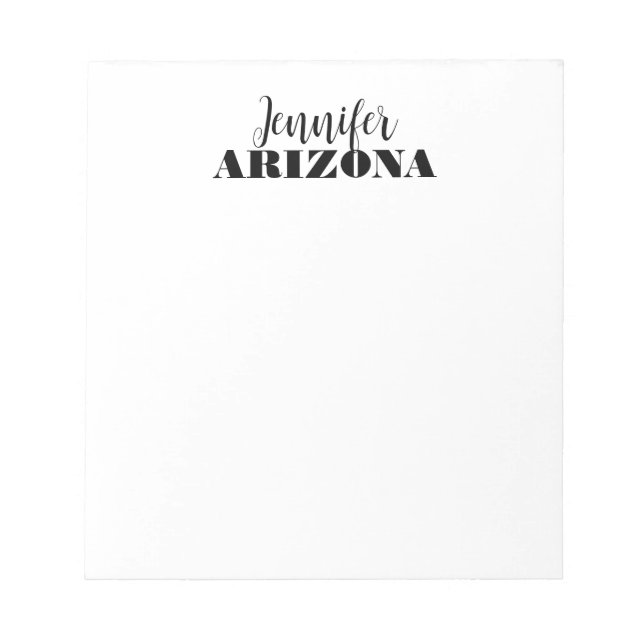 Professional elegant modern minimalist plain notepad (Front)