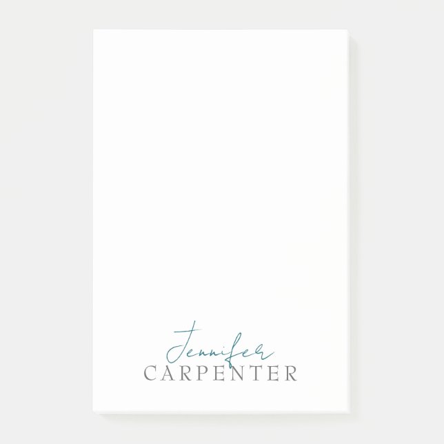 Professional elegant modern minimalist plain post-it notes (Front)