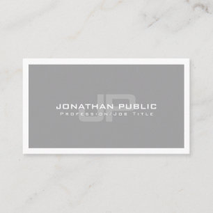 Professional Elegant Modern Monogram Plain Trendy Business Card