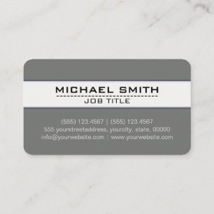 Professional Elegant Modern Nickel Minimalist Business Card