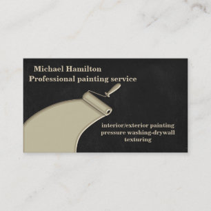 Professional elegant modern painting service business card