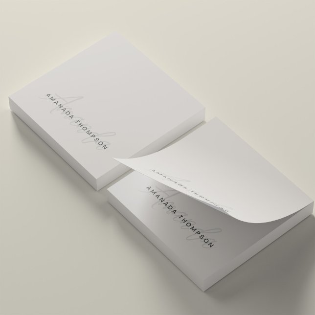 Professional Elegant Modern Personalised With Name Post-it Notes (Creator Uploaded)