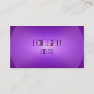 Professional Elegant Modern Purple Blur Business Card
