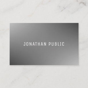 Professional Elegant Modern Simple Grey Template Business Card