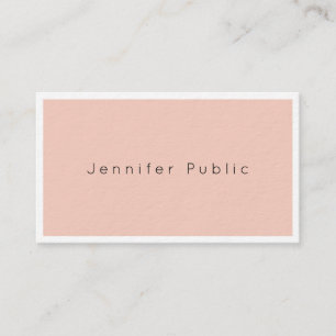 Professional Elegant Modern Simple Plain Charming Business Card