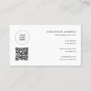 Professional Elegant Modern Sleek Template Cute Business Card
