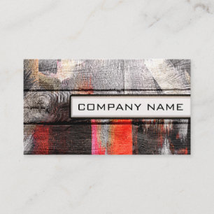 Professional Elegant Modern Wood Look #22 Business Card
