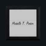 Professional elegant plain minimalist calligraphy gift box<br><div class="desc">This template can be customised to meet all professional occupations.</div>