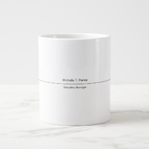 Professional elegant plain minimalist modern large coffee mug
