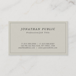 Professional Elegant Premium Silk Finish Luxury Business Card