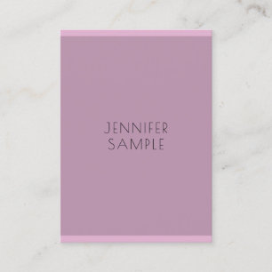Professional Elegant Purple Template Simple Modern Business Card