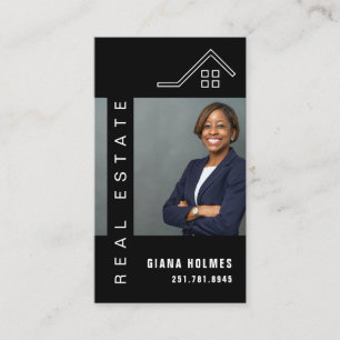 Professional Elegant Real Estate Realtor Business Card