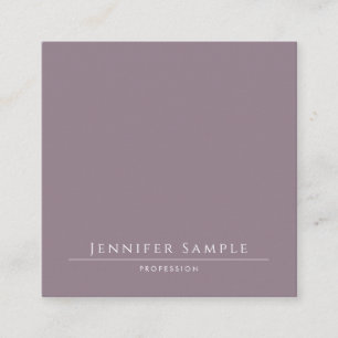 Professional Elegant Salon Simple Template Modern Square Business Card